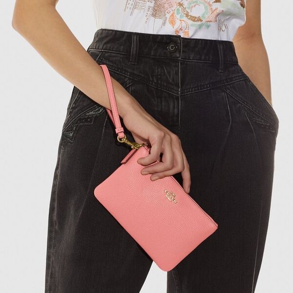 Coach SET Bag & Wallet/Wristlet in Light Coral - Picture 9 of 14